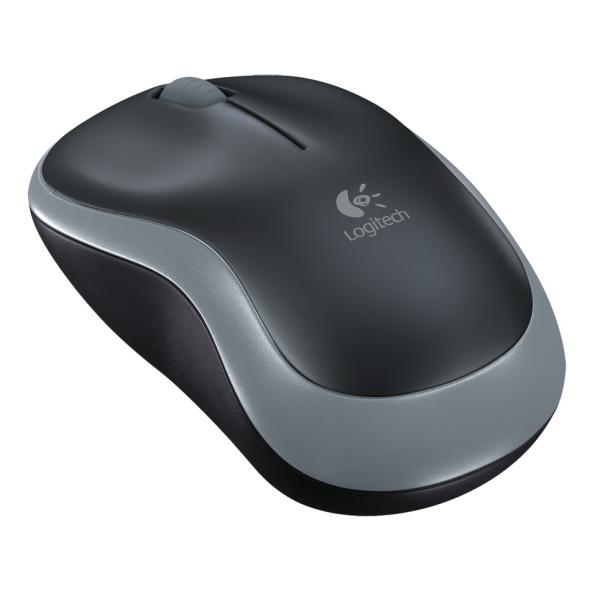 Logitech M185 Wireless Optical mouse swift grey [RF 2.4Ghz, 1000 DPI, 3-Button, AA, 10m]