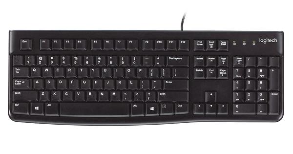 Logitech K120  Business Style Usb Keyboard [USB, 104-Key, Numpad, Durable, Black]