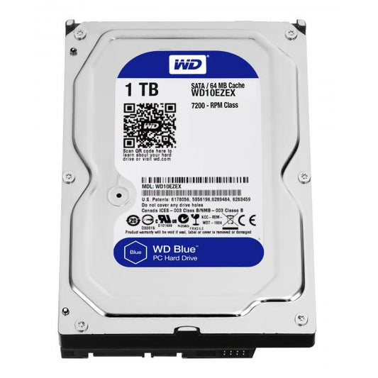 Western Digital WD10EZEX CAVIAR BLUE HDD, 1TB, 3.5", SATA3, 64MB, 7200RPM, 150 MiB/s, 6.8W