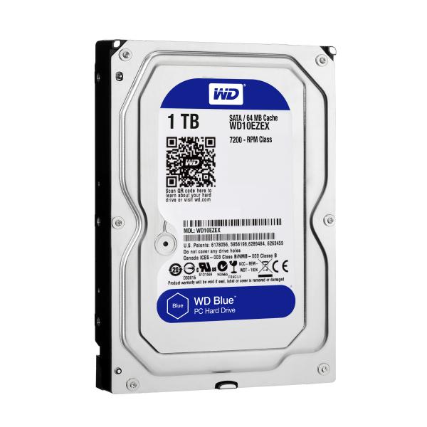 Western Digital WD10EZEX CAVIAR BLUE HDD, 1TB, 3.5", SATA3, 64MB, 7200RPM, 150 MiB/s, 6.8W