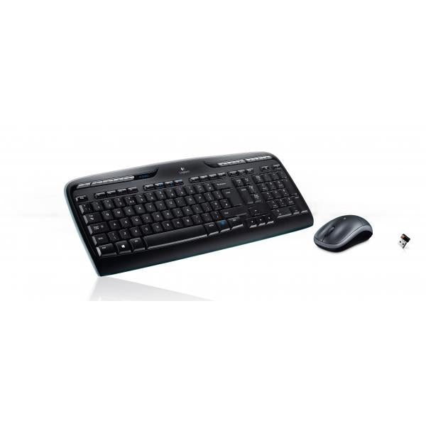 Logitech MK330 920-003989 Wireless Desktop [Numpad, Wheel, 11x Media keys, Optical, Black]