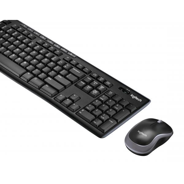 Logitech MK270 920-004509 Wireless Desktop Set black [111-key, 8x hotkey, Optical, Black]