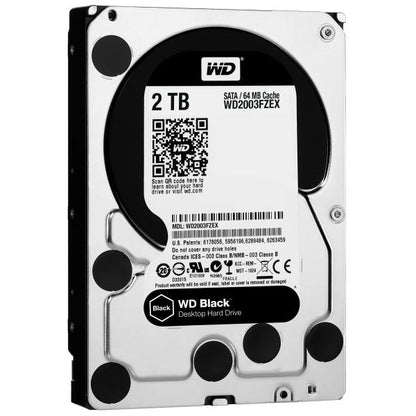 Western Digital WD2003FZEX BLACK Performance Desktop HDD, 2TB, 3.5", SATA3, 64MB, 7200RPM, 164 MB/s