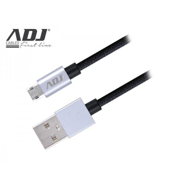 ADJ 110-00089 Reversible USB 2.0/Micro USB Cable AI219, 1.5m, Nylon