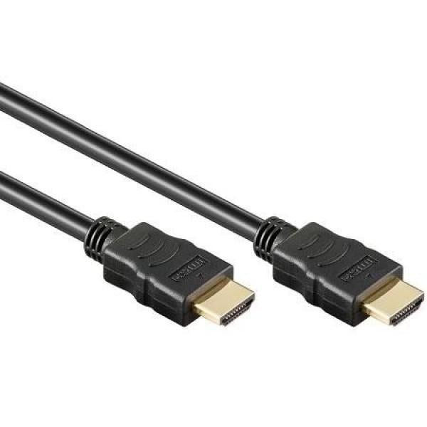 ADJ 300-00043 HDMI A/V Cable, HDMI->HDMI, M/M, High Speed, Screened, 3m, Black