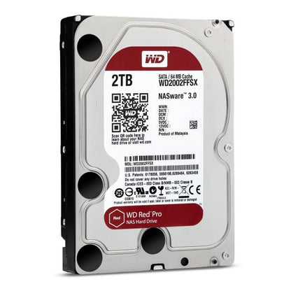 Western Digital WD2002FFSX RED Pro HDD, 2TB, 3.5", SATA3 6Gbps, 7200 RPM, 64 MB, 164 MiB/s, CMR