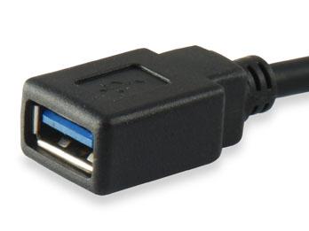 Equip 133455 USB 3.0 Cable Type C Male to Type A Female, 15cm