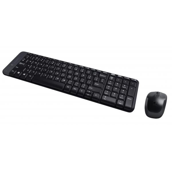 Logitech MK220 920-003161 Mini Keyb/Mouse desktop Combi set [RF Wireless/ Optical, Scroll, Black]