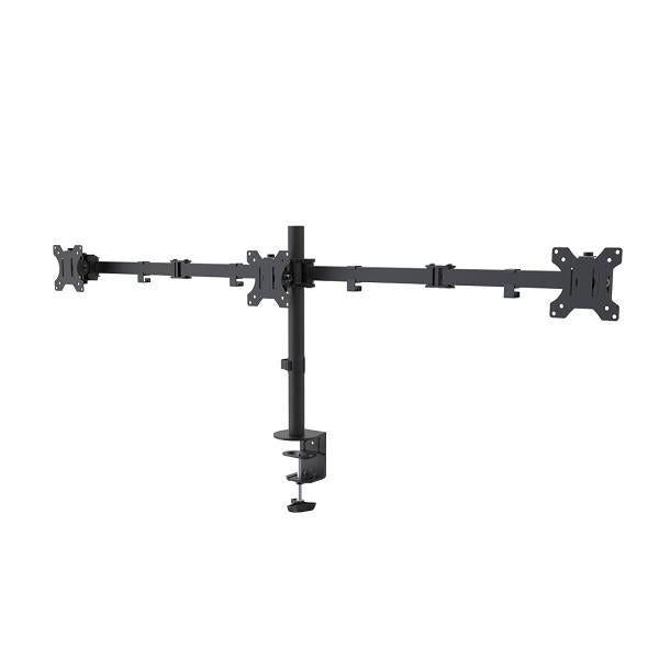 Neomounts FPMA-D550D3BLACK Flat screen desk mount, 10-27", 7 kg, 100x100 mm, Clamp, Black