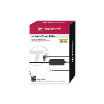 Transcend TS-DPK2 DrivePro Hardwire Power Cable, mini-USB / micro-USB, 4m, Black