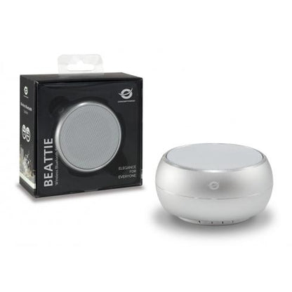 Conceptronic BEATTIE 01S Wireless Bluetooth Speaker, Micro-USB, 3W, 150 - 20000 Hz, Silver