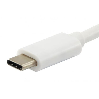 Equip 133461 USB Type C to HDMI Female/USB A Female/PD Adapter, 4k, Pastic, 15cm, White