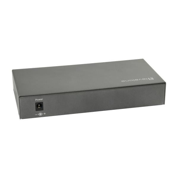 Levelone GEP-0823 8-Port Gigabit PoE Switch, 802.3at/af PoE, 120W