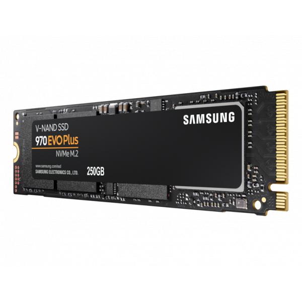 Samsung MZ-V7S250BW EVO 970 Plus SSD, 250 GB, M.2 2280, V-NAND MLC, 3500/3300 MB/s, 550,000 IOPS