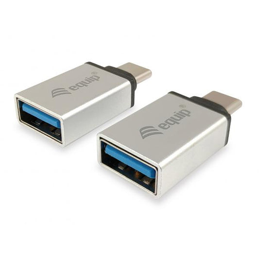 Equip 133473 USB adapter, USB Type C -> USB Type A, Male/Female, Silver