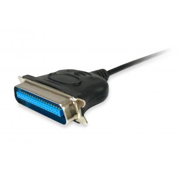 Equip 133383 USB to Parallel Adapter Cable, USB 2.0 -> IEEE1284, Male/Male, Black