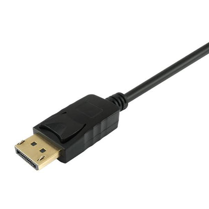 Equip 119391 DisplayPort to HDMI Cable, DisplayPort, HDMI, Male, Male, Straight, 3m, Black