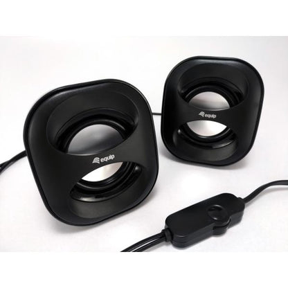 Equip 245330 Mini USB Speaker, 2.0 channels, Wired, 3 W, 90 - 20 Hz, 40 O, Black