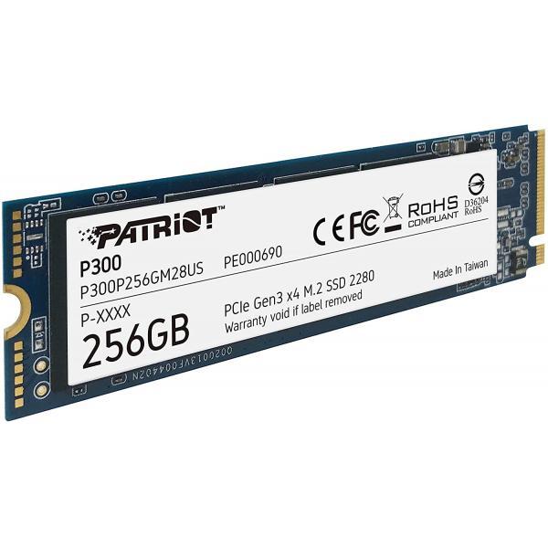 Patriot P300P512GM28 P300 SSD, 512GB, M.2 2280, PCIe NVMe Gen3 x 4, 1700/1100 MB"s, 290K IOPS, 2W