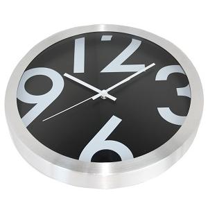 NXT clock 13803 Big Numbers, Ø35 cm, Wall, Black