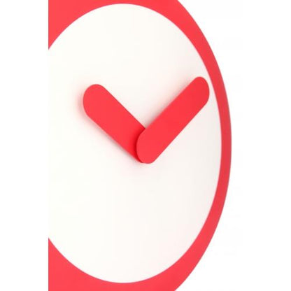 NeXtime klok 2615ro Focus, Ø25 cm, Wall, White/ Red