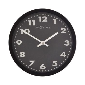 NeXtime klok 2906ma Mercure, Ø 25 cm, Wall, Black