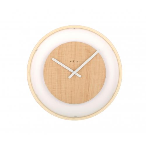 NeXtime klok 3046 Wood Loop, Ø30 cm, Wall, Wood