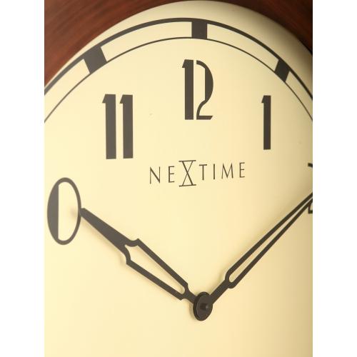 NeXtime klok 3057 Royal, Ø60 cm, Wall, Brown/ White