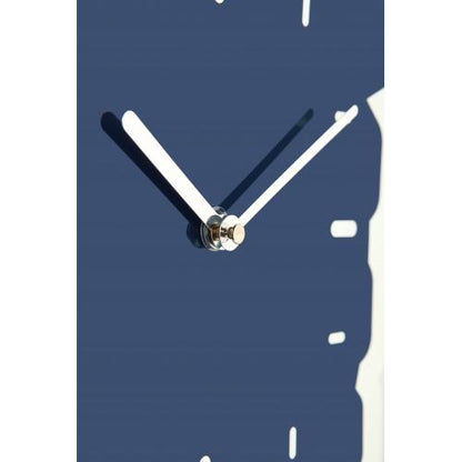 NeXtime klok 3072bl Thumbs up, 40.5x41.5 cm, Wall, Blue/ Silver