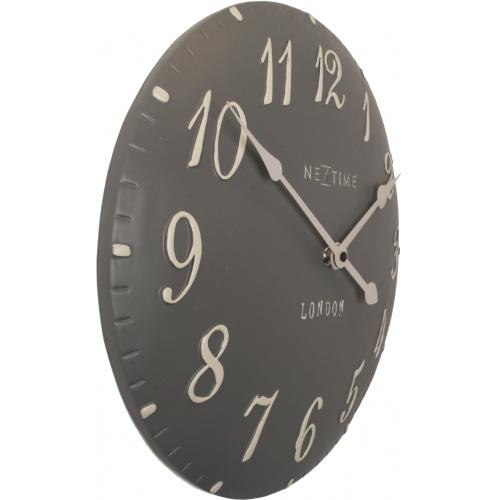 NeXtime klok 3084gs London Arabic, Ø34.5cm, Wall, Gray/ White