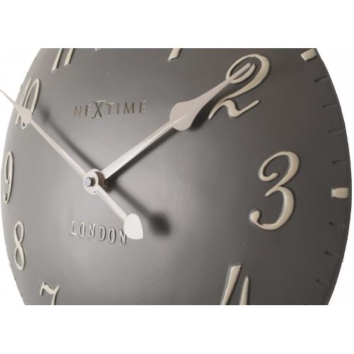 NeXtime klok 3084gs London Arabic, Ø34.5cm, Wall, Gray/ White