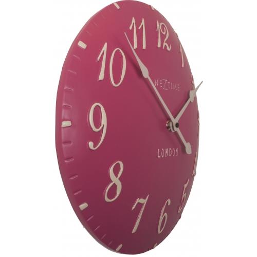 NeXtime klok 3084rz London Arabic, Ø34.5 cm, Wall, Pink/ White