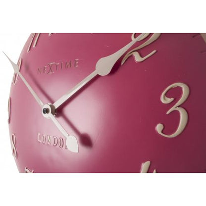 NeXtime klok 3084rz London Arabic, Ø34.5 cm, Wall, Pink/ White