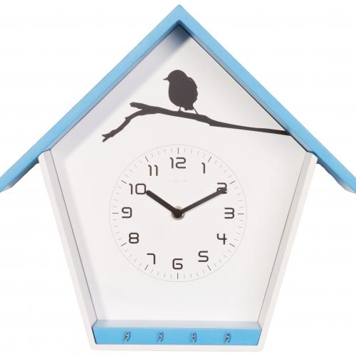 NeXtime klok 3109bl Cuckey, 30.5x33x11 cm, Wall, Blue/White