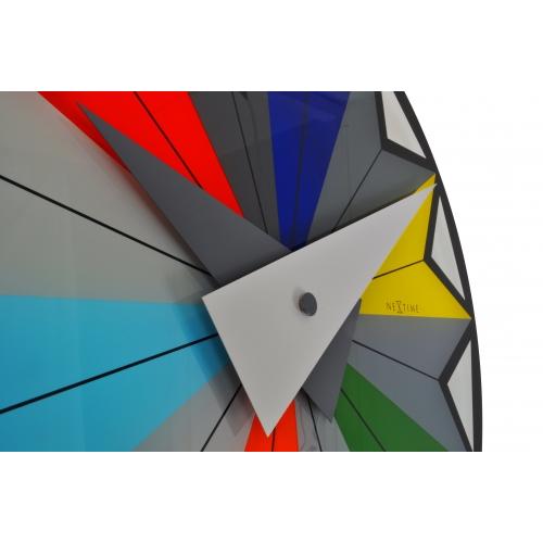 NeXtime klok 8163 Circus, Ø43 cm, Wall, Black/ Multi-color