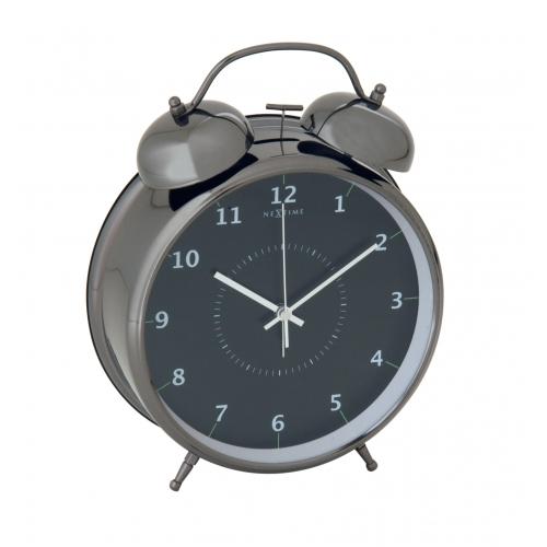 NeXtime klok 5113zw Wake Up Alarm, 23x30, Black/ Turqoise