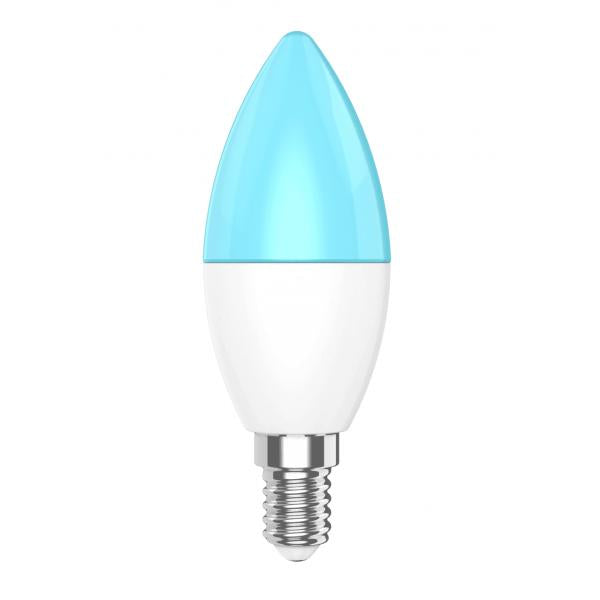 WOOX R9075 Smart RGB LED Bulb, WiFi, E14, CCT, Google Assistant & Amazon Alexa