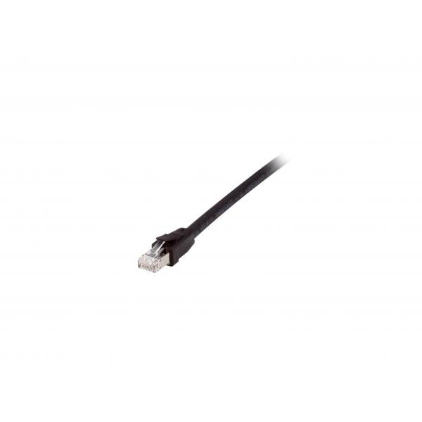 Equip 608057 Patch Cable, Cat8.1, S/FTP (S-STP) RJ-45, RJ-45, Black, 0.5m