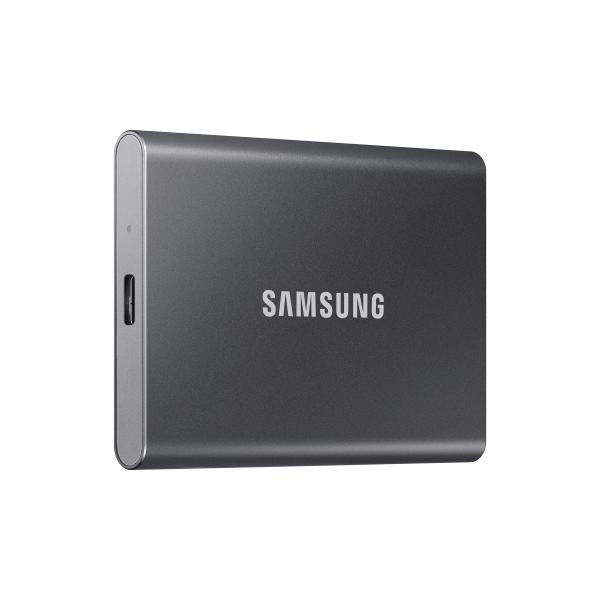 Samsung MU-PC1T0T/WW T7 Portable SSD, 1000 GB, USB Type-C, 3.2 Gen 2, 1050 MB/s, Password, Grey