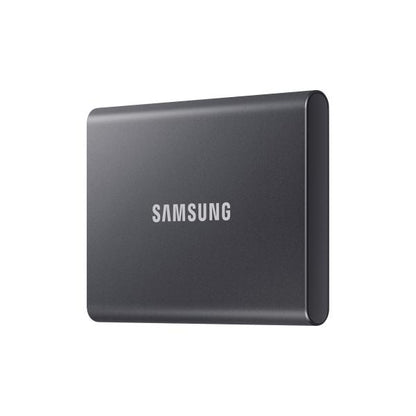 Samsung MU-PC1T0T/WW T7 Portable SSD, 1000 GB, USB Type-C, 3.2 Gen 2, 1050 MB/s, Password, Grey