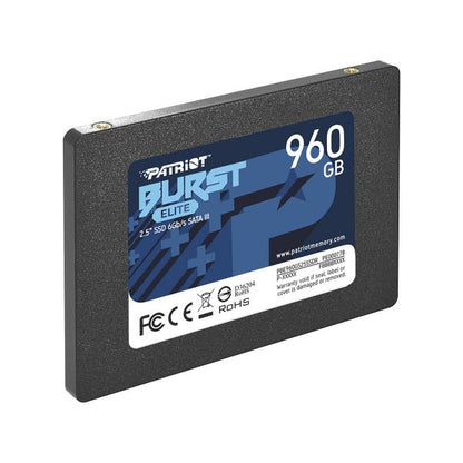 Patriot PBE960GS25SSDR BURST ELITE SSD, 960GB, 2.5", SATA3, 450MB/s, TRIM