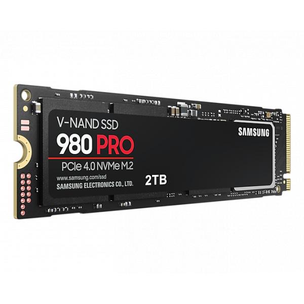 Samsung MZ-V8P2T0BW 980 Pro SSD, 2000 GB, M.2 NVME, PCIe 4.0, 7000/ 5100 MB/s, 100.000 IOPS