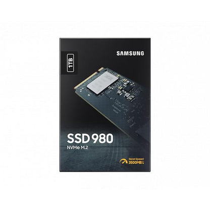 Samsung MZ-V8V1T0BW 980 SSD, 1 TB, NVMe M.2, PCle 3.0, 3500/ 3000 MB/s, 480K/500K IOPS