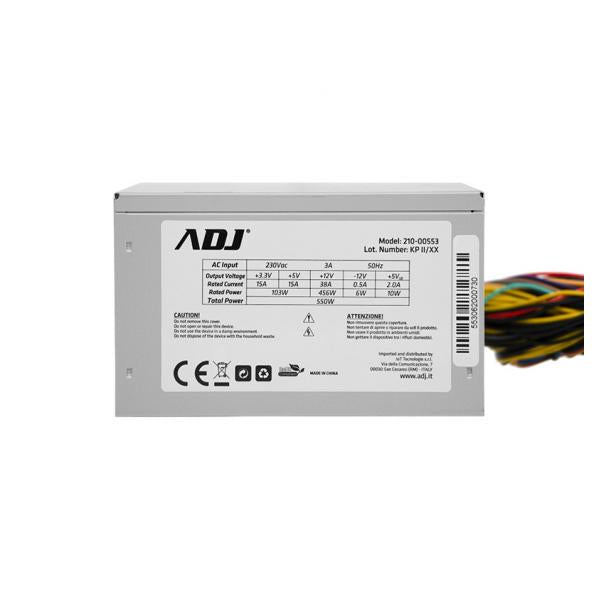 ADJ 210-00553 Power Supply 550Watt Maximum Power, 120mm fan, 3x SATA, 1x PATA