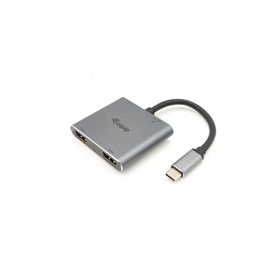 Equip 133484 USB-C 4 in 1 Dual HDMI Adapter