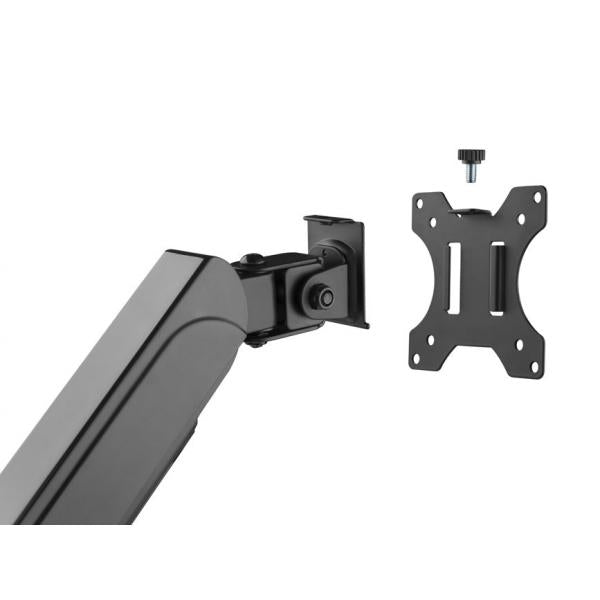 Equip 650133 17"-32" Dual Monitor Desk Mount Bracket, Clamp, 18 kg, 17" - 32", 100 x 100 mm, Black