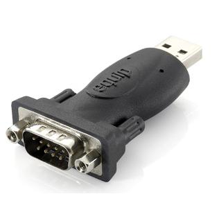 Equip 133382 USB Type A to Serial RS232 DB9 Adapter, USB A, RS-232, Black