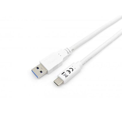 Equip 128363 USB 3.2 Gen 1 Type-C to A Cable, USB 3.2 Gen 1, 5000 Mbit/s, M/M, 1 m, White