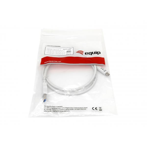 Equip 128363 USB 3.2 Gen 1 Type-C to A Cable, USB 3.2 Gen 1, 5000 Mbit/s, M/M, 1 m, White