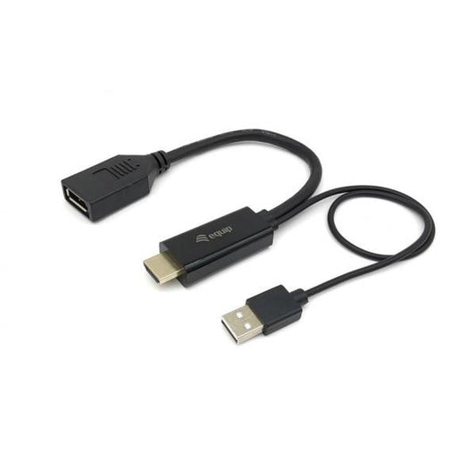 Equip 119039 HDMI to DisplayPort Adapter, 0.15 m, HDMI Type A (Standard) DisplayPort, Male, Straight